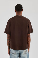 Diamonds In Paradise Oversized T-Shirt - Chocolate