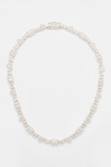8mm Baguette & Iced Heart Tennis Chain