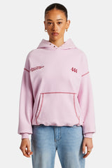Cherub Print Hoodie - Bubblegum