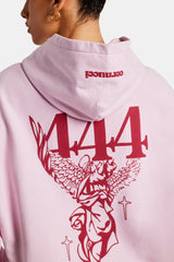 Cherub Print Hoodie - Bubblegum