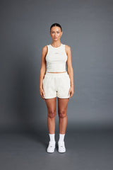 Ribbed Vest - Cream