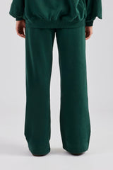 Wide Leg Jogger - Dark Green