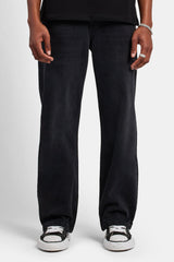 Baggy Fit Jeans - Washed Black