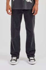 Mens Relaxed Fit Jeans - Washed Black