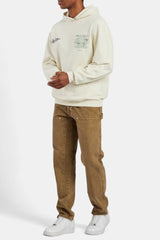 Cernucci Text Graphic Hoodie - Ecru