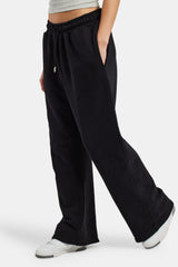 Womens Distressed Applique Tracksuit - Black