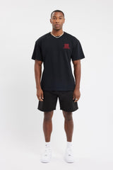 Oversized Cernucci Text T-Shirt - Black