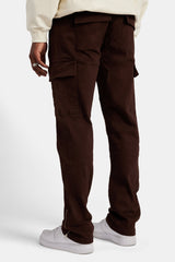 Zip Hem Cargo Trouser - Chocolate