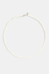 Womens 4mm Pearl Necklace