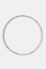 5mm Pastel Pink Tennis Chain