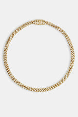 6mm Gold Plated Iced Cuban Chain Choker