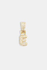 Iced Mini Bubble Pendant - Gold