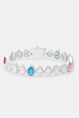 Iced Gem Pear Tennis Bracelet