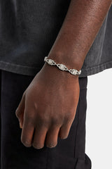 Iced Cluster Link Bracelet - 10mm