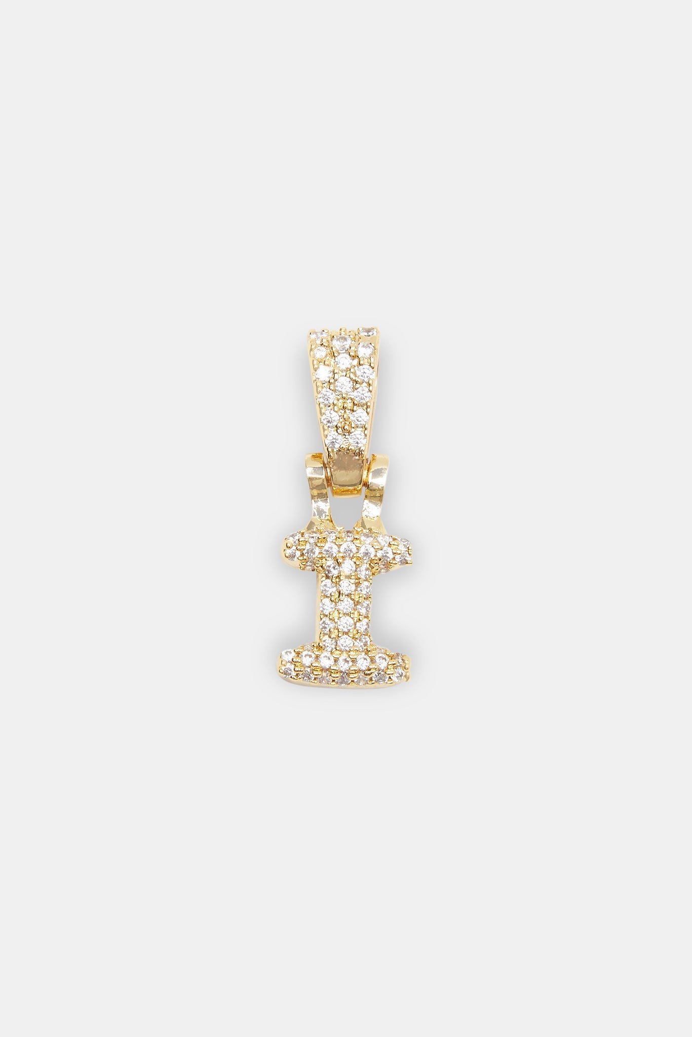 Iced Mini Bubble Pendant - Gold