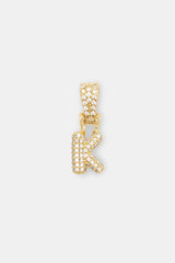 Iced Mini Bubble Pendant - Gold