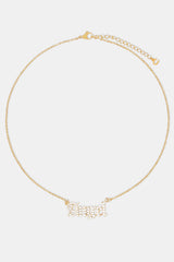 Iced Angel Necklace - Gold