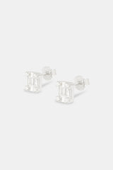 Baguette Stud Earrings - 6mm