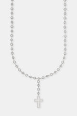 Drop Cross Ice Ball Chain - 6mm