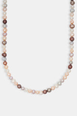Multi Pink Bead Freshwater Pearl Necklace - 6mm