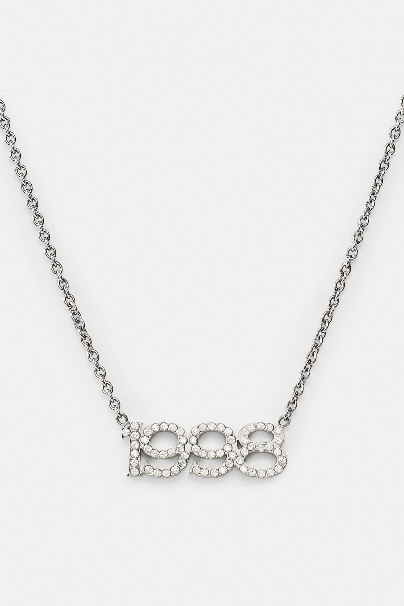 Iced Year Necklace - White