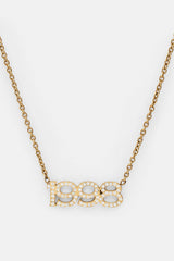 Iced Year Necklace - Gold