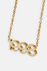 Iced Year Necklace - Gold