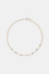 Freshwater Pearl Thin Ice Bead Necklace