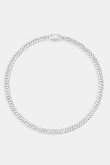 5mm Iced Prong Cuban Chain Choker