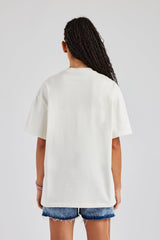 Oversized Cherry Graphic T-Shirt - Off White