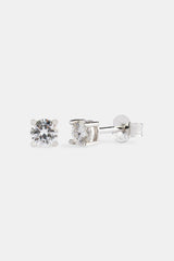 Moissanite 4mm 925 Stud Earrings