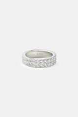 Iced Double Row Tennis Ring - 6mm