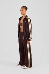 Funnel Neck Butter Yellow Taping Zip Through Tracksuit