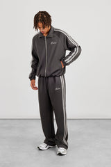 Taping Track Jacket & Relaxed Track Pant - Charcoal