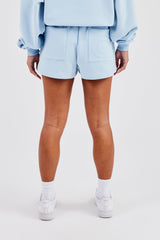 Embroidered C Short - Blue