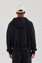 Zip Hoodie - Black