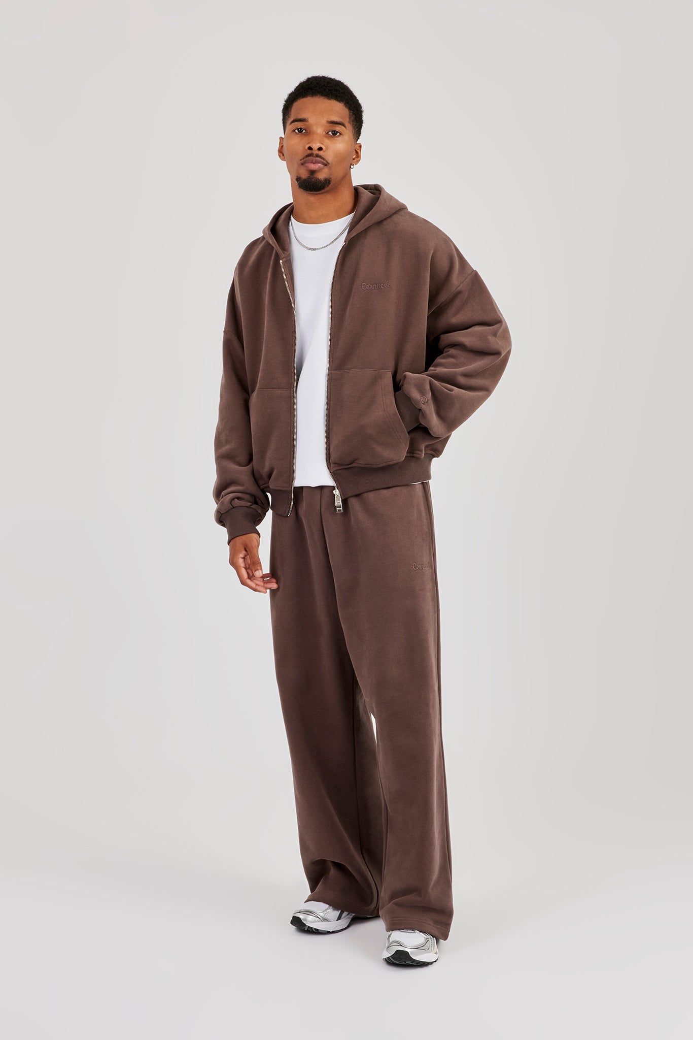 Zip Hoodie - Coffee