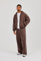 Zip Hoodie - Coffee