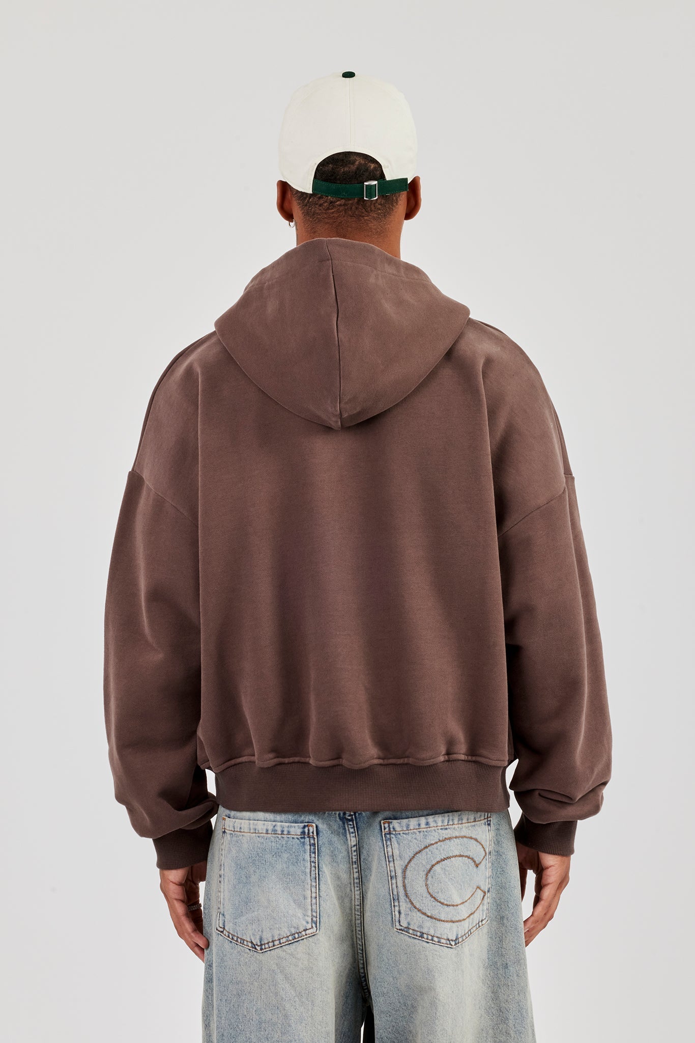 Zip Hoodie - Coffee