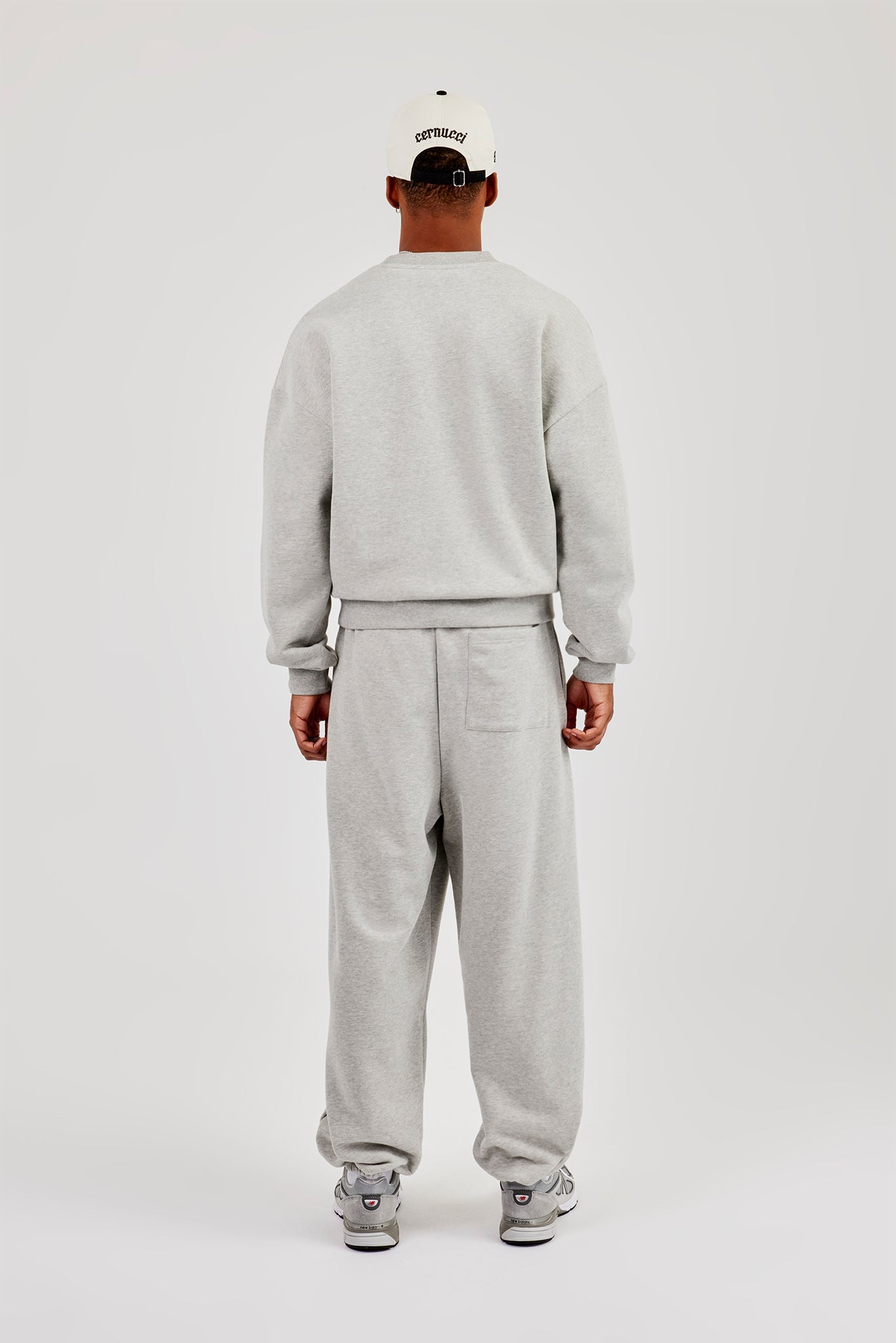 Sweater & Cuffed Jogger - Grey Marl