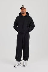 Mens Boxy Hoodie - Black