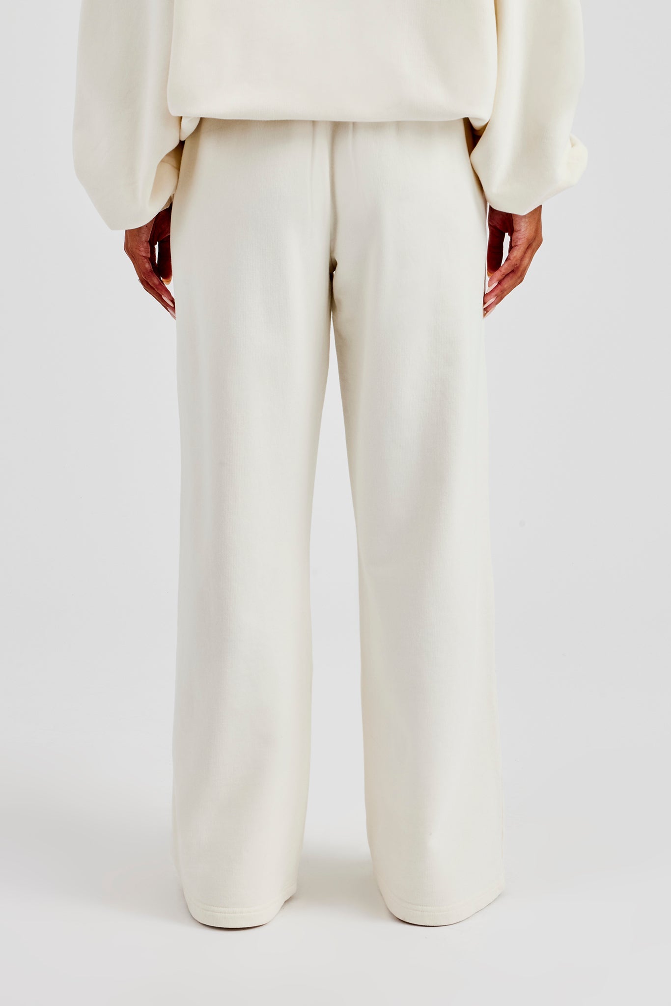 C Embroidered Jogger - Off White
