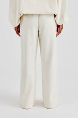 C Embroidered Jogger - Off White