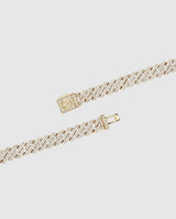 10mm Diamond Prong Link Bracelet - Gold - Cernucci