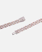 10mm Diamond Prong Link Chain - 2 Tone - Cernucci