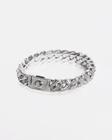 10mm Iced Cuban Flame Link Bracelet - Cernucci
