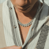 10mm Iced Cuban Flame Link Chain - Cernucci