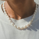 10mm Rice Pearl Necklace - Cernucci
