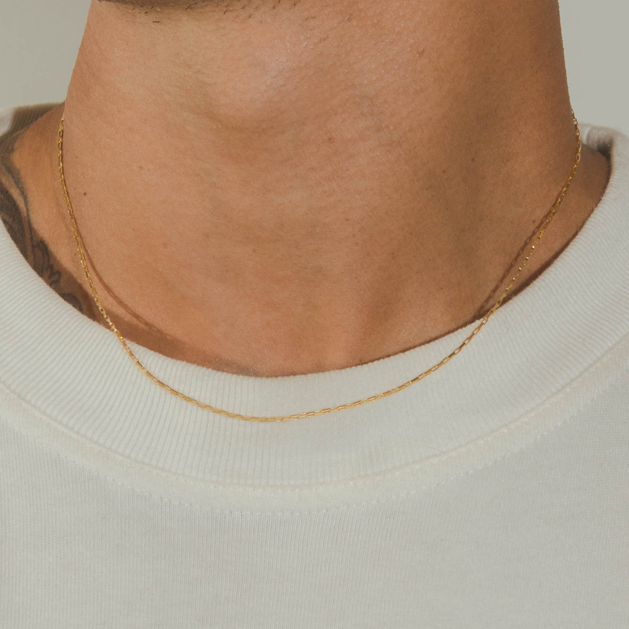 1.1mm Box Chain - Gold - Cernucci