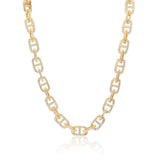 11mm Iced Astro Link Chain - Gold - Cernucci